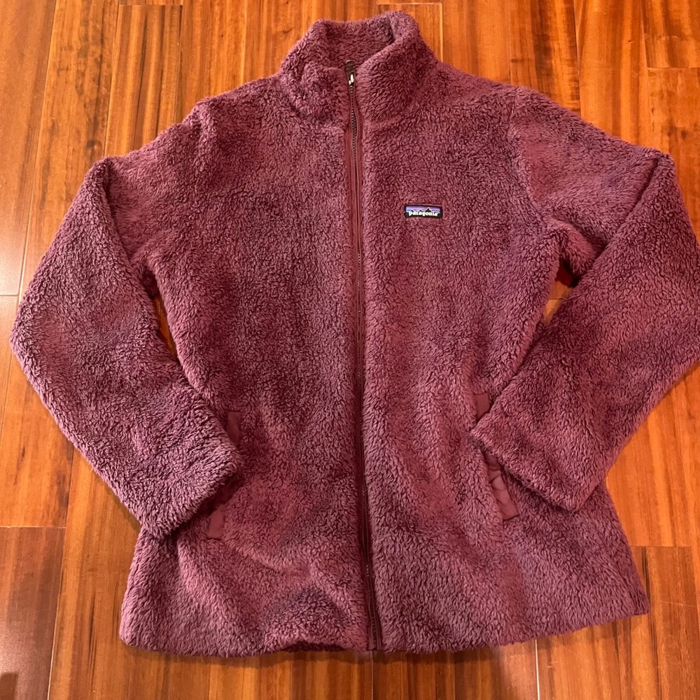 Patagonia Sherpa Jacket Coat Los Gatos Full Zip Fleece Burgundy Maroon Size XL
